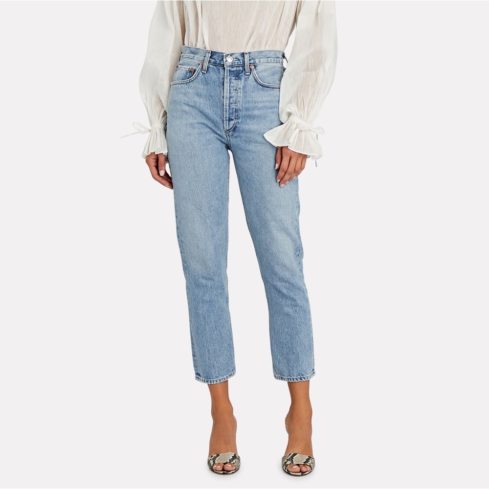 AGOLDE Riley High-Rise Straight Cropped Jeans SZ 30